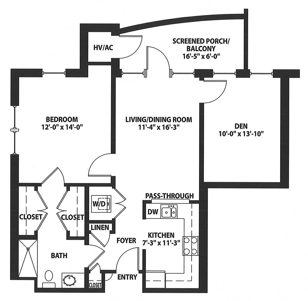 The Dogwood 868 sq ft